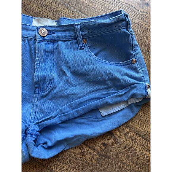 Blue One Teaspoon Denim Shorts - Picture 3 of 7